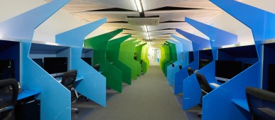 ICT-Ecoustic-Panel-25mm-Sky-Cobalt-Lime-Green-Yellow-Core-on-Ceiling-Leap-Training-Call-Centre-C-15-1280x700-0-acoustic-panels-acoustic-panel