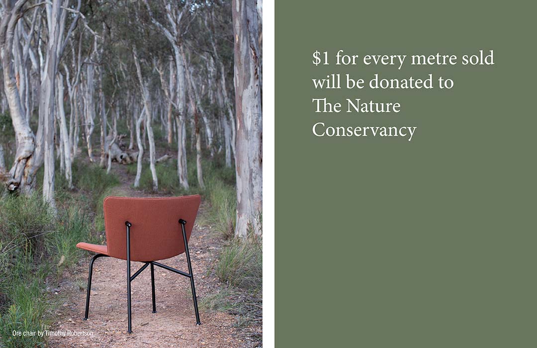 $1 for every metre sold will be donated to The Nature Conservancy