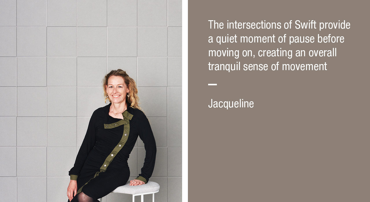 The intersections of Swift provide a quiet moment of pause before moving on, creating an overall tranquil sense of movement 
- Jacqueline